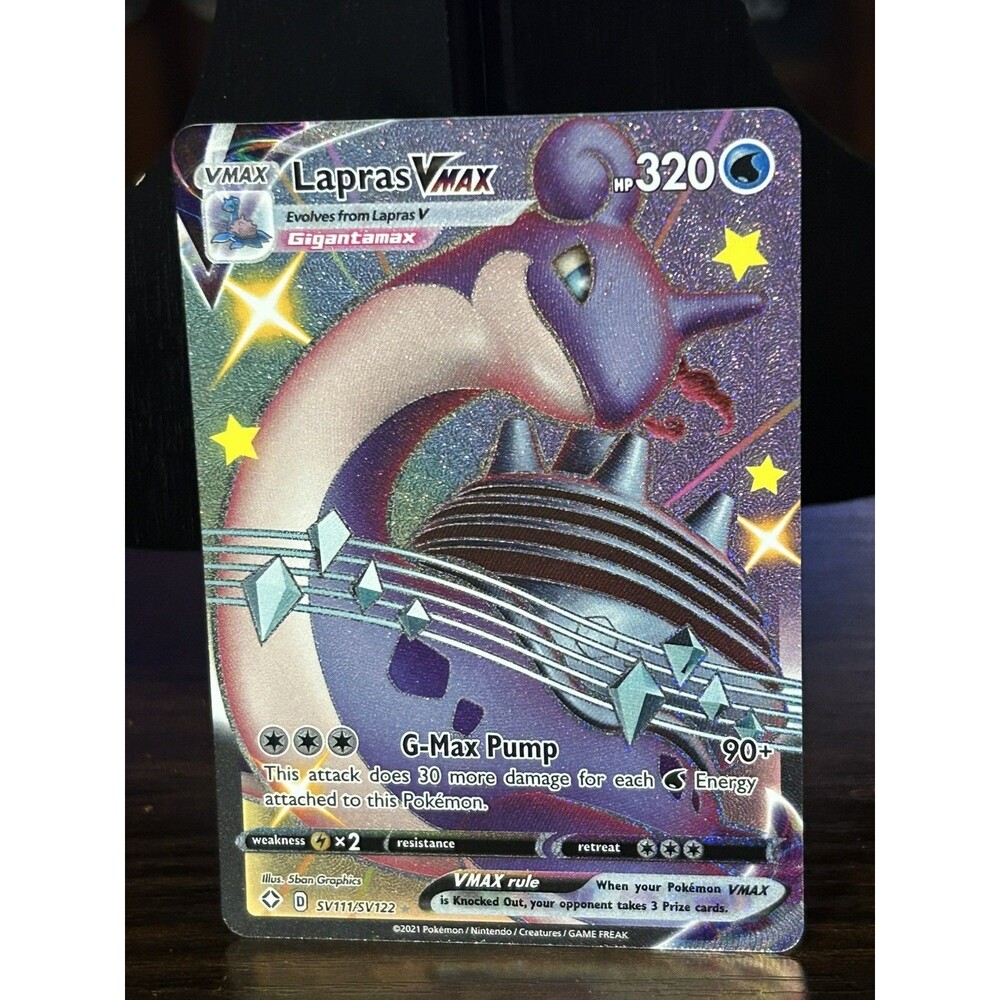 Lapras VMAX SV111/SV122 Holo VMAX Rare Shining Fates Shiny Vault Pokemon NM TCG
